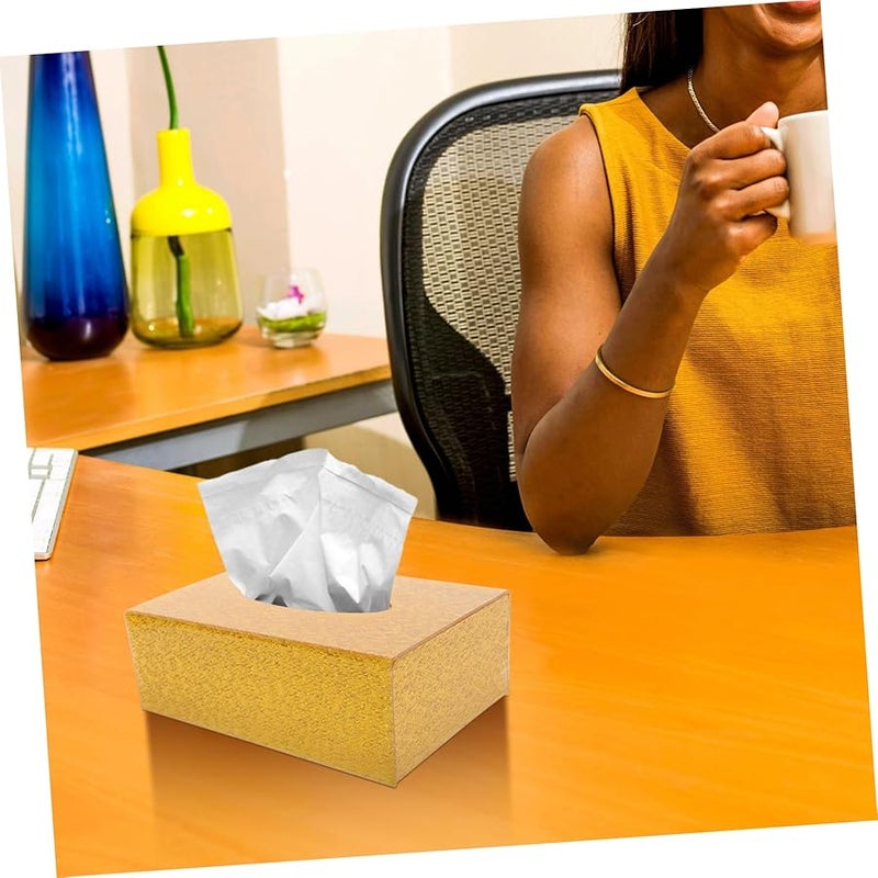 حامل علبة المناديل المربع من الأكريليك عالي الجودة، موزع ورق المناديل الزخرفي للمنزل - Image 3